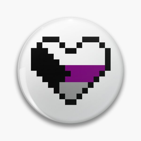 Item preview, Heart flag from Demisexual community pixel art white background designed and sold by Axel-Speed.