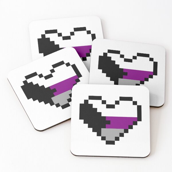 Item preview, Heart flag from Demisexual community pixel art white background designed and sold by Axel-Speed.