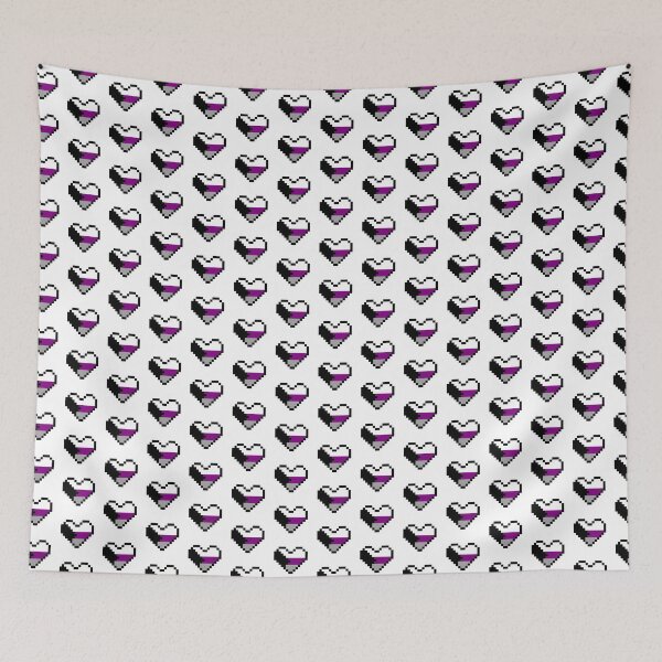 Item preview, Heart flag from Demisexual community pixel art white background designed and sold by Axel-Speed.