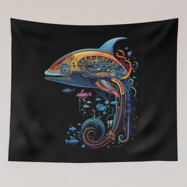 Item preview, Oceanic Automata: Cyborg Marine Life T-Shirt designed and sold by JLCableStudio.