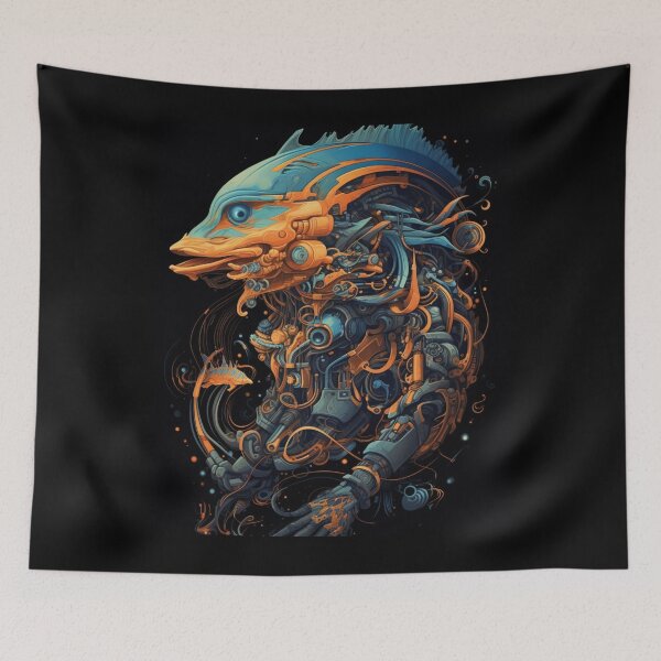 Item preview, Oceanic Automata: Cyborg Marine Life T-Shirt designed and sold by JLCableStudio.