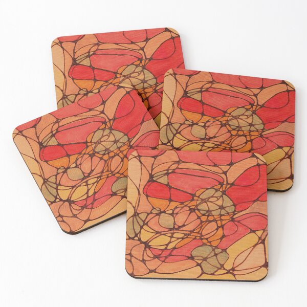 Item preview, Abstract Loops in Oranges and Reds designed and sold by LiszaB.