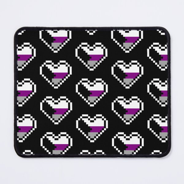Item preview, Heart flag from Demisexual community pixel art black background designed and sold by Axel-Speed.