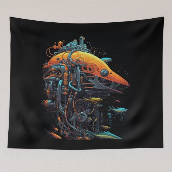 Item preview, Oceanic Automata: Cyborg Marine Life T-Shirt designed and sold by JLCableStudio.