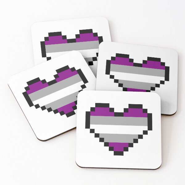 Item preview, Heart flag from Grisexual / Graysexual community pixel art white background designed and sold by Axel-Speed.
