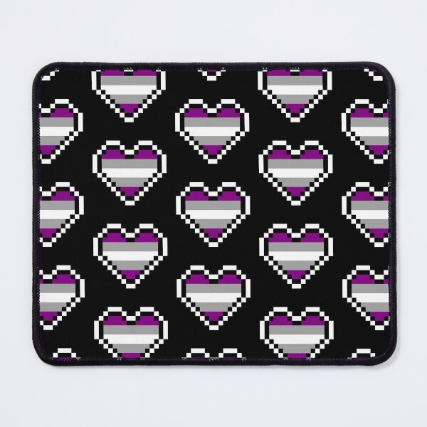 Item preview, Heart flag from Grisexual / Graysexual community pixel art black background designed and sold by Axel-Speed.