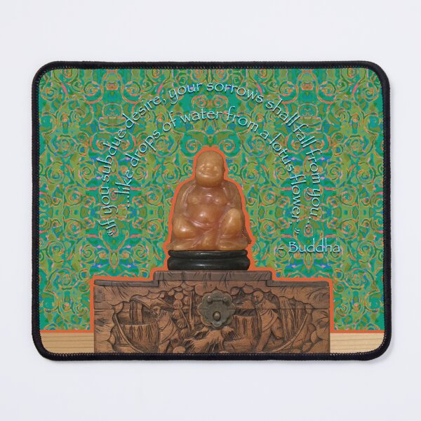 Item preview, Budai on an Antique Box / Still Life / Mixed Media designed and sold by ZENDYtechSTYLE.