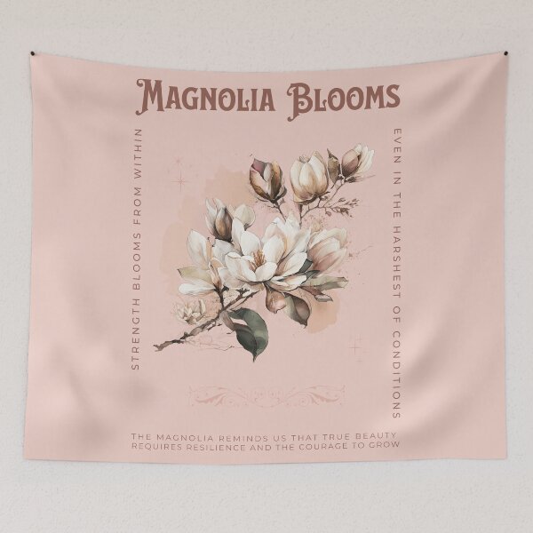 Item preview, Magnolia blooms spring encouragement strength beauty grow vintage victorian designed and sold by Jean-Pham.