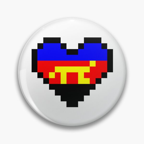 Item preview, Heart flag from Poliamorosa / Polyamorous community pixel art white background 1 designed and sold by Axel-Speed.