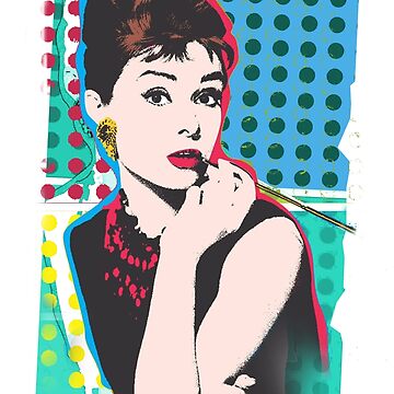 Audrey Hepburn Portrait Art Zipper Pouch for Sale by TresChicXO