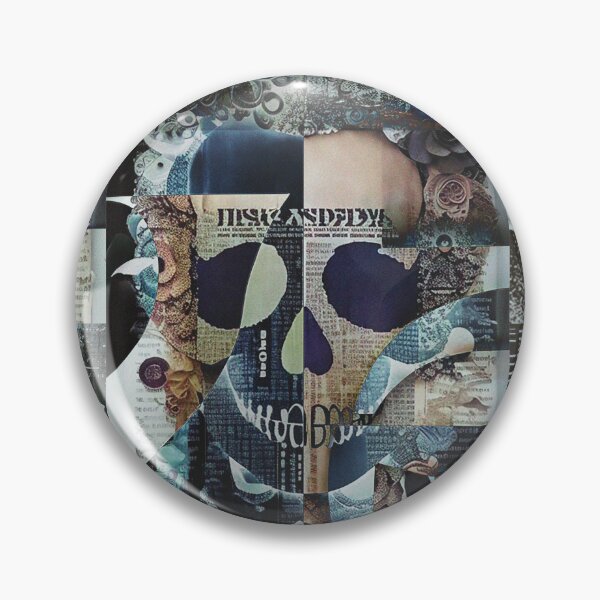 Item preview, Collage Skull Abstract Negative designed and sold by DreadX3.