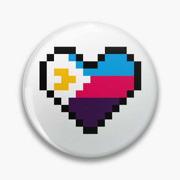 Item preview, Heart flag from Poliamorosa / Polyamorous community pixel art white background 2 designed and sold by Axel-Speed.