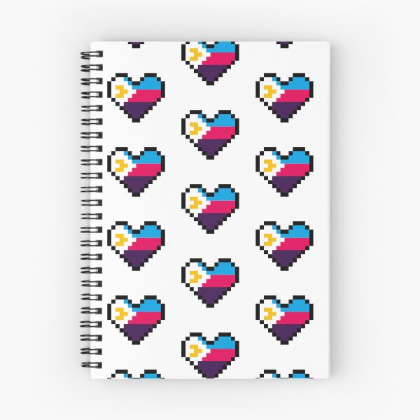Item preview, Heart flag from Poliamorosa / Polyamorous community pixel art white background 2 designed and sold by Axel-Speed.