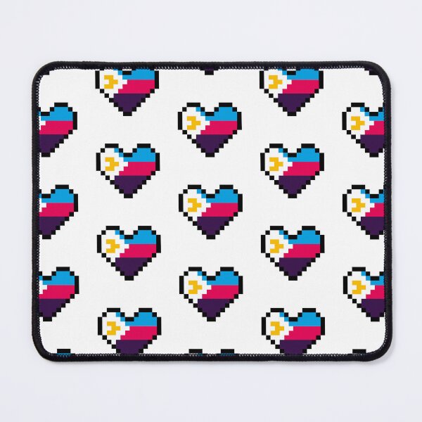 Item preview, Heart flag from Poliamorosa / Polyamorous community pixel art white background 2 designed and sold by Axel-Speed.