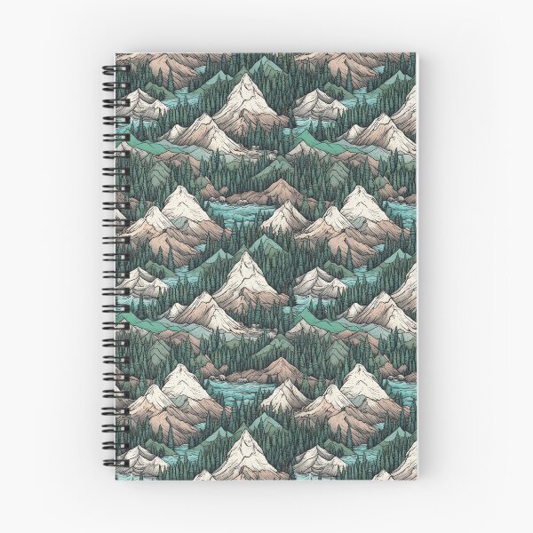 Item preview, Vintage Peaks: Retro-inspired Detailed Mountain Art designed and sold by RohanGalyardt.
