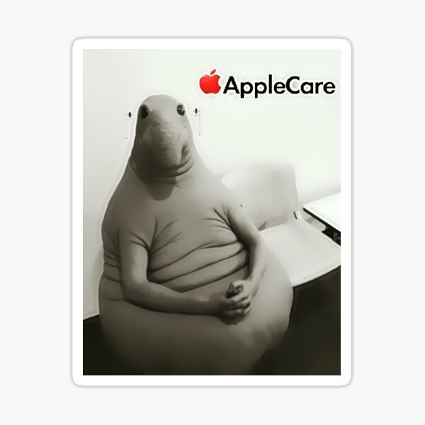 The wait man with airpods Sticker