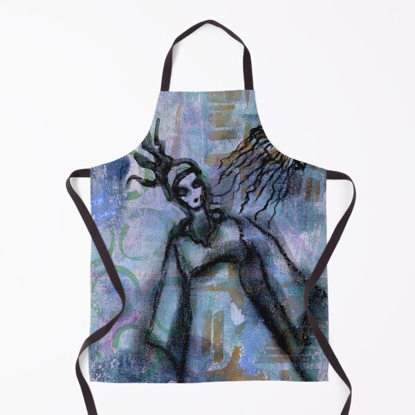 Item preview, Running from a Jellyfish in blues designed and sold by LiszaB.