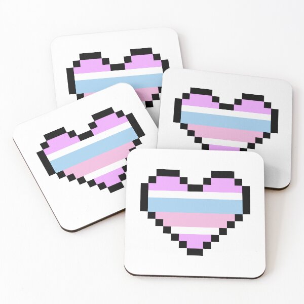 Item preview, Heart flag from Intersexual / Intersex community pixel art white background designed and sold by Axel-Speed.