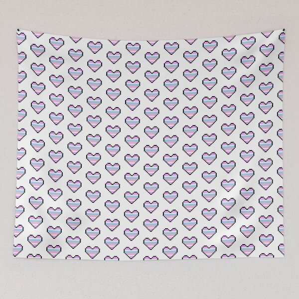 Item preview, Heart flag from Intersexual / Intersex community pixel art white background designed and sold by Axel-Speed.