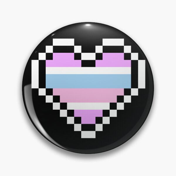 Item preview, Heart flag from Intersexual / Intersex community pixel art black background designed and sold by Axel-Speed.