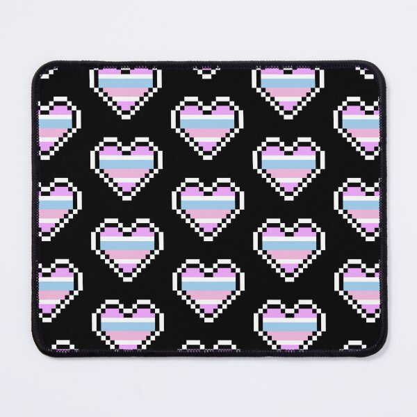 Item preview, Heart flag from Intersexual / Intersex community pixel art black background designed and sold by Axel-Speed.