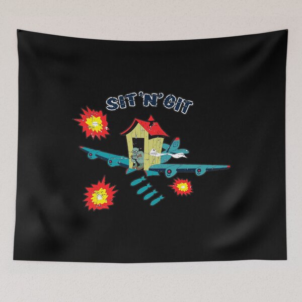 Item preview, USAF - B-29 Sit 'n Git  nose art - Grunge Style designed and sold by pzd501.