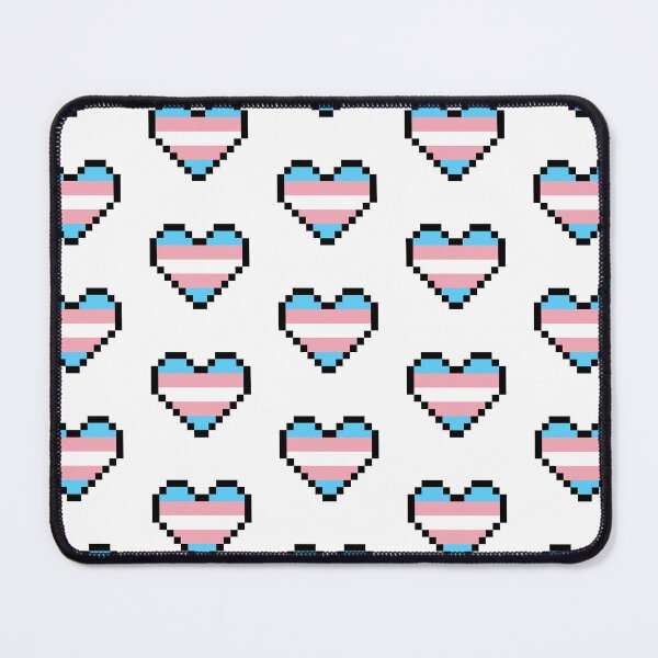 Item preview, Heart flag from Transexual community pixel art white background designed and sold by Axel-Speed.