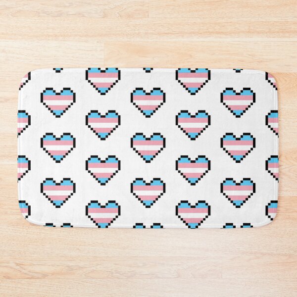 Item preview, Heart flag from Transexual community pixel art white background designed and sold by Axel-Speed.