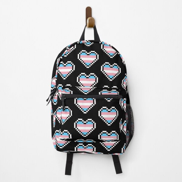 Item preview, Heart flag from Transexual community pixel art black background designed and sold by Axel-Speed.