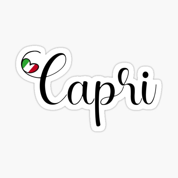 Item preview, Capri With Italian Heart - I Love Capri designed and sold by molamode.