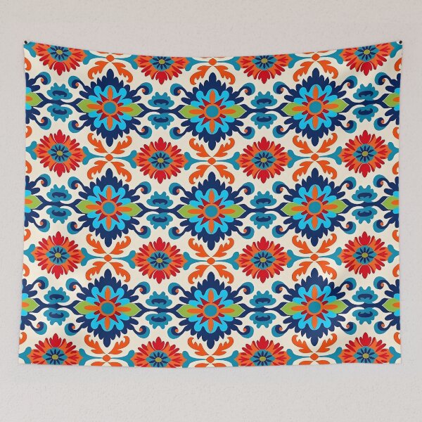 Item preview, Vibrant Mexican Floral Pattern - Colorful Print Art designed and sold by GiveMeMood.