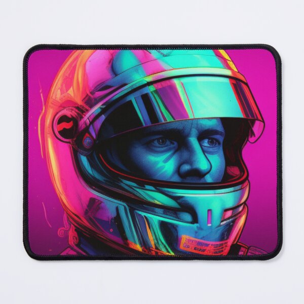 Item preview, Dynamic Neon Formula One Driver: Embrace the Electrifying Spirit of High-Speed Mastery designed and sold by RIAiCreations.