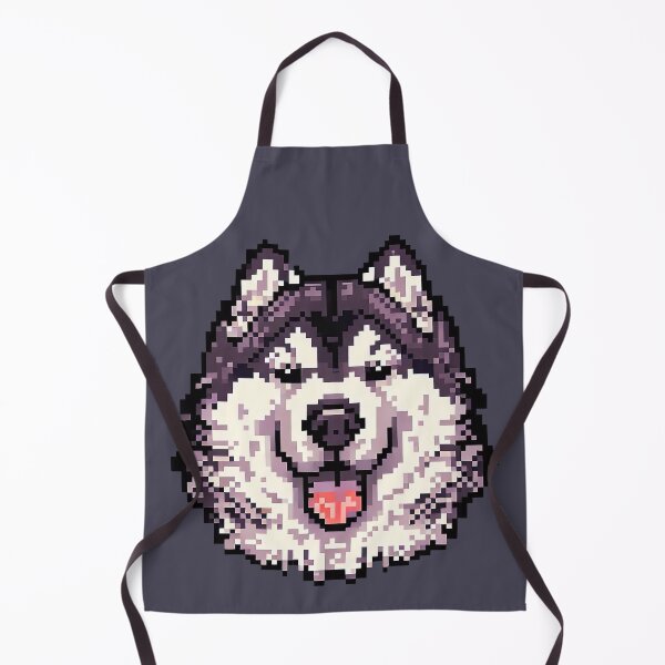 Item preview, Alaskan Malamute Dog Pixel Portrait in 2D - Pixel Dog Art designed and sold by Woof-n-Wear.