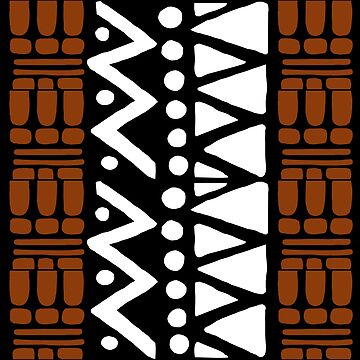 African Mud Cloth Pattern Art Print