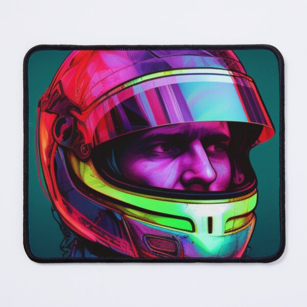 Item preview, Dynamic Neon Formula One Driver: Embrace the Electrifying Spirit of High-Speed Mastery designed and sold by RIAiCreations.