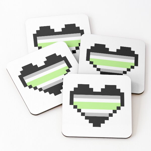 Item preview, Heart flag from Agénero / Agender community pixel art white background designed and sold by Axel-Speed.