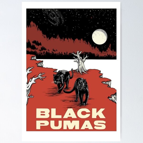 Black and 2025 gold pumas poster