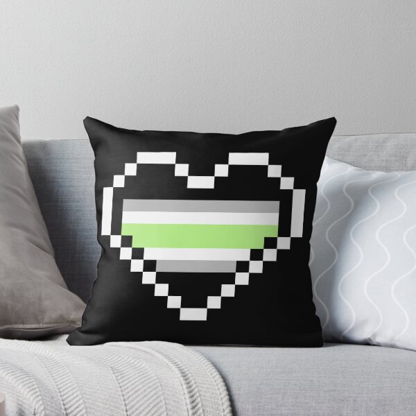 Item preview, Heart flag from Agénero / Agender community pixel art black background designed and sold by Axel-Speed.