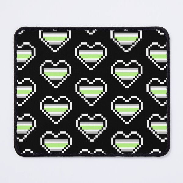 Item preview, Heart flag from Agénero / Agender community pixel art black background designed and sold by Axel-Speed.
