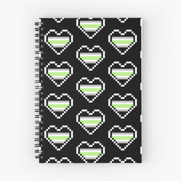 Item preview, Heart flag from Agénero / Agender community pixel art black background designed and sold by Axel-Speed.