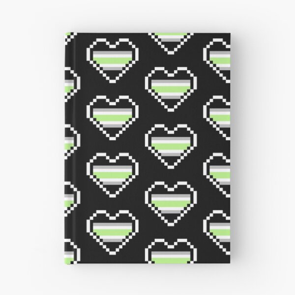 Item preview, Heart flag from Agénero / Agender community pixel art black background designed and sold by Axel-Speed.