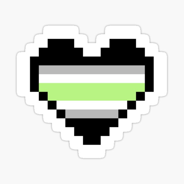 Item preview, Heart flag from Agénero / Agender community pixel art black background designed and sold by Axel-Speed.