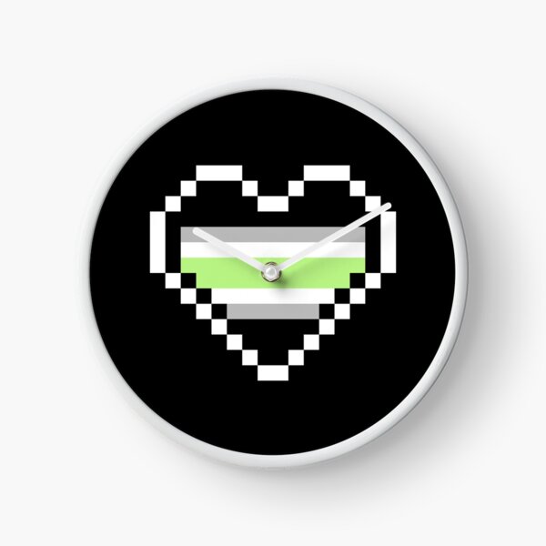 Item preview, Heart flag from Agénero / Agender community pixel art black background designed and sold by Axel-Speed.