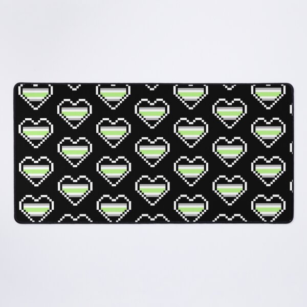 Item preview, Heart flag from Agénero / Agender community pixel art black background designed and sold by Axel-Speed.
