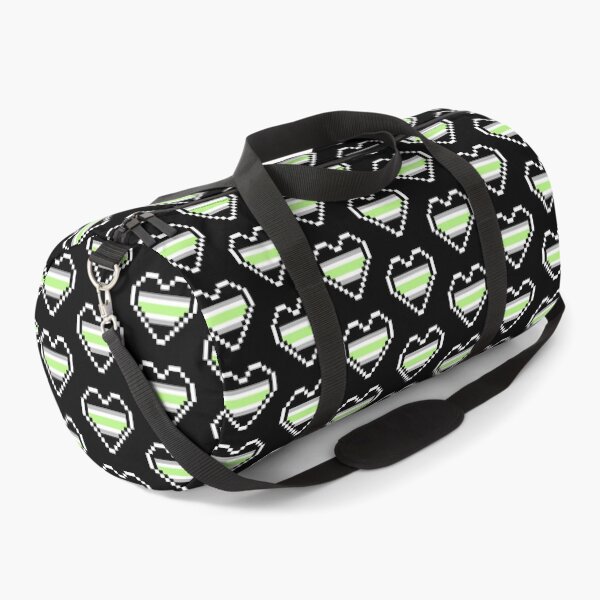Item preview, Heart flag from Agénero / Agender community pixel art black background designed and sold by Axel-Speed.