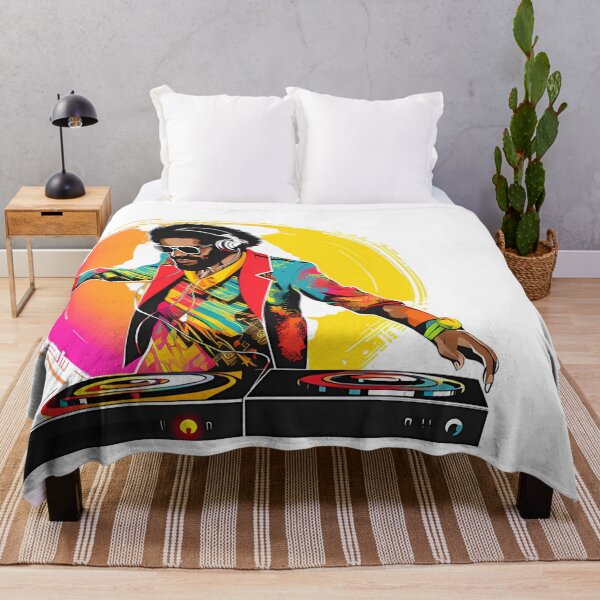 Item preview, Classic street art print of a disco funk soul DJ designed and sold by SupremeandSuper.