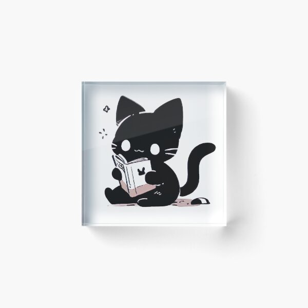 Item preview, cat reading a book designed and sold by jerbiz.
