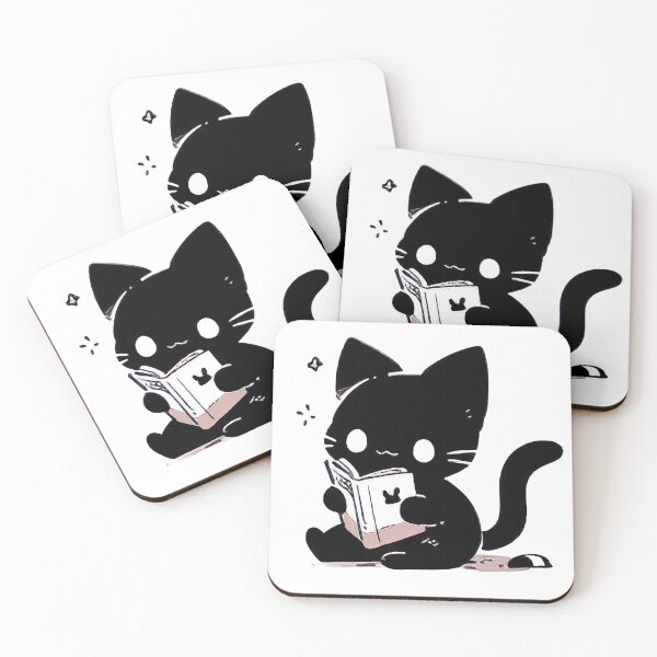 Item preview, cat reading a book designed and sold by jerbiz.