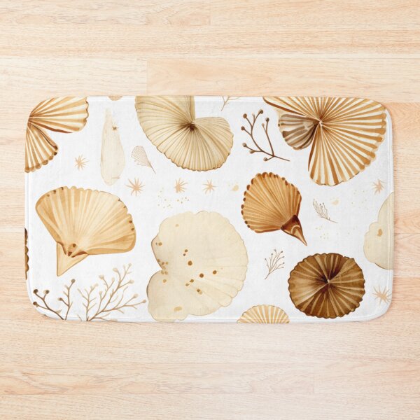 Item preview, Seashells Coastal Boho Earthy Pattern designed and sold by trajeado14.
