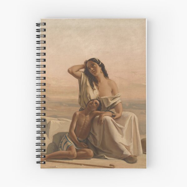 Item preview, Hagar and Ismael in the Desert | Luigi Gillarduzzi | 1850 Biblical Art designed and sold by CJET.